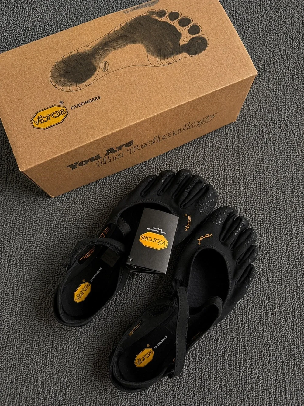 Vibram v-soul fivefingers shoes black